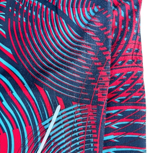 Oakley Mens Sz 33 Multi Colored Geometric Pattern Swim Beach Pool Board Shorts - Picture 7 of 9